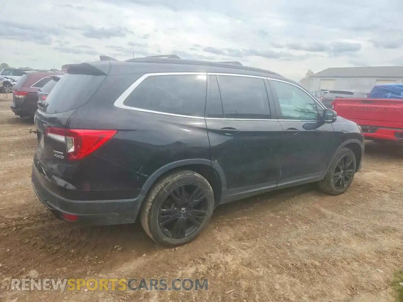 3 Photograph of a damaged car 5FNYF6H22NB070568 HONDA PILOT 2022