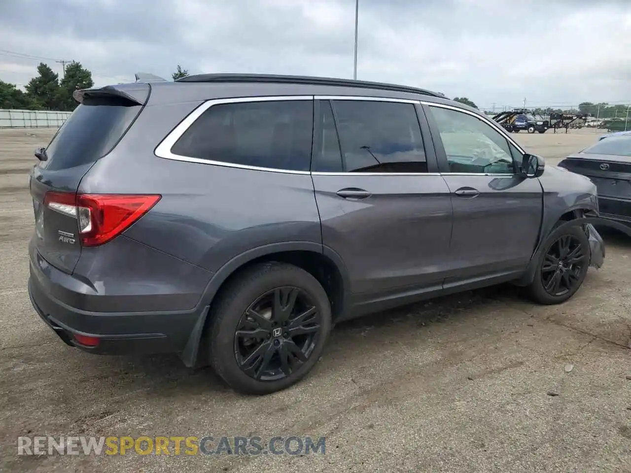 3 fotografías del automóvil dañado 5FNYF6H22NB092442 HONDA PILOT 2022