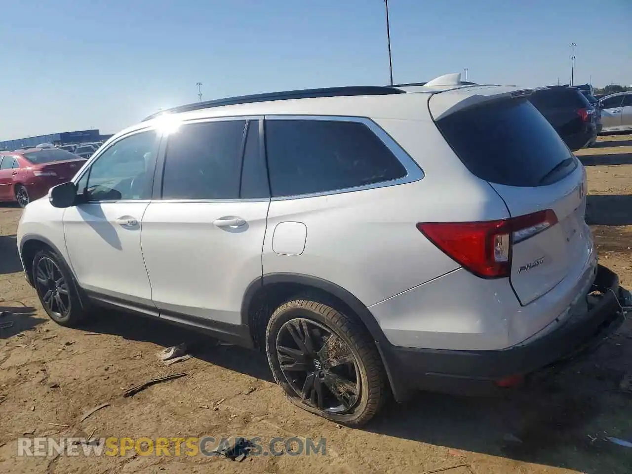 2 fotografías del automóvil dañado 5FNYF6H24NB049799 HONDA PILOT 2022
