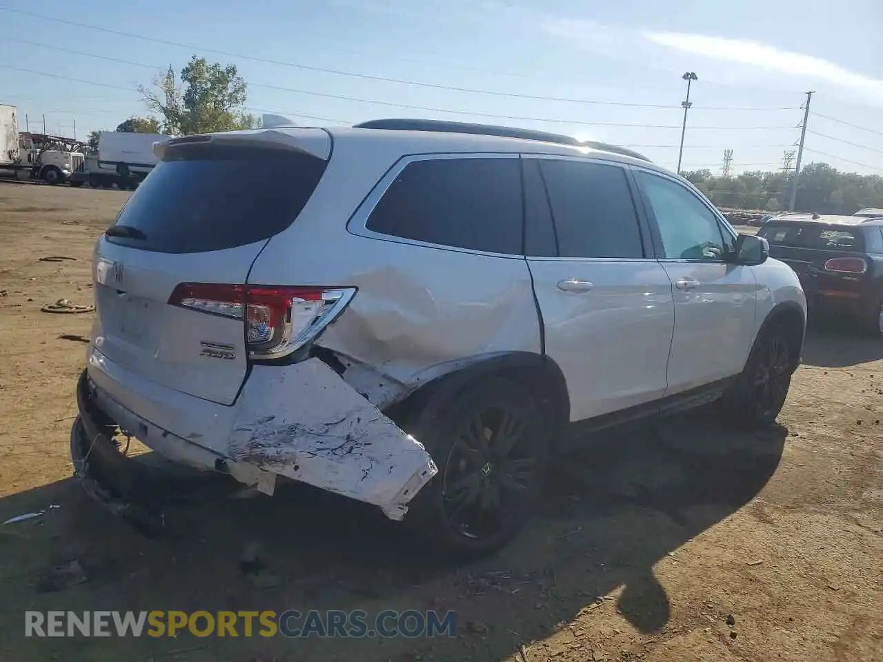 3 fotografías del automóvil dañado 5FNYF6H24NB049799 HONDA PILOT 2022