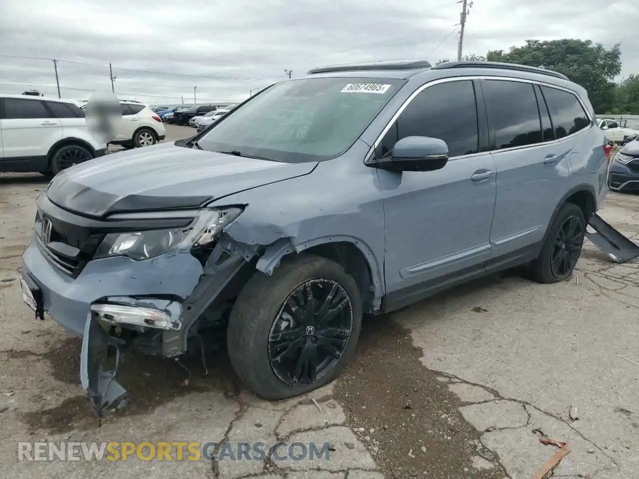 1 Photograph of a damaged car 5FNYF6H25NB073397 HONDA PILOT 2022
