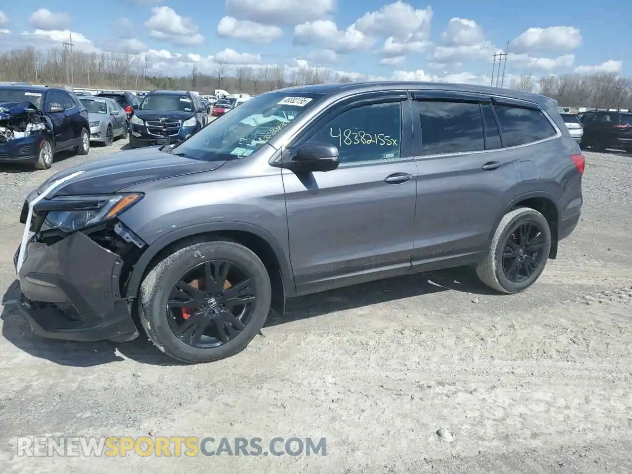 1 Фотография поврежденного автомобиля 5FNYF6H27NB091268 HONDA PILOT 2022