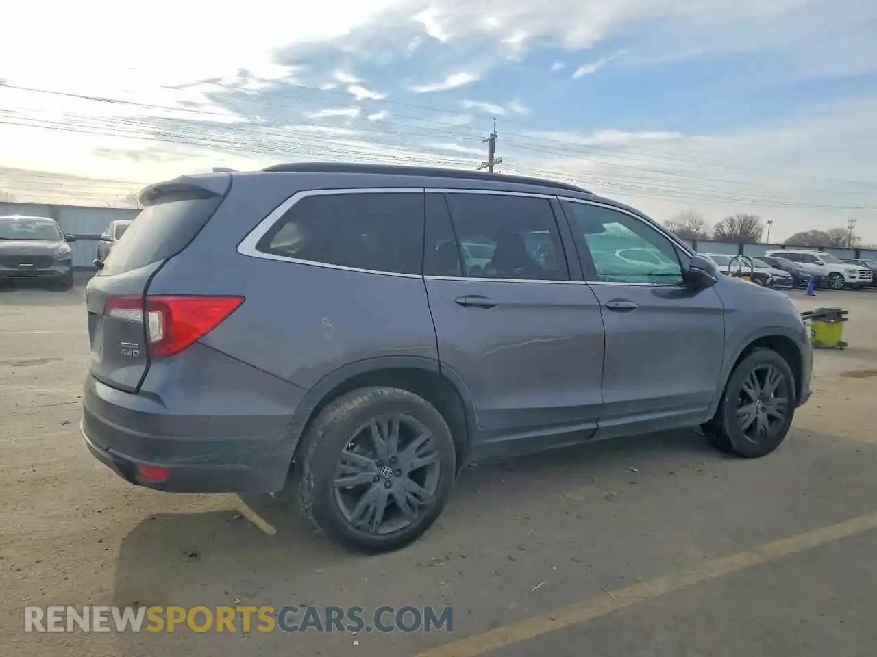 3 Photograph of a damaged car 5FNYF6H29NB046039 HONDA PILOT 2022