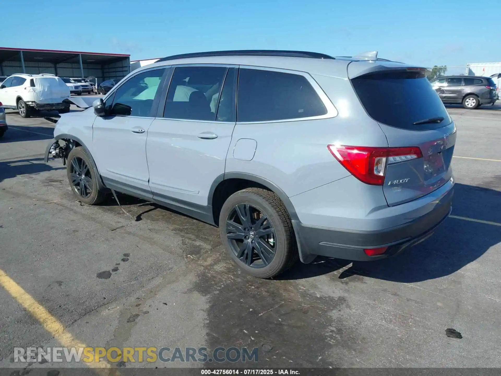 3 fotografías del automóvil dañado 5FNYF6H29NB057221 HONDA PILOT 2022