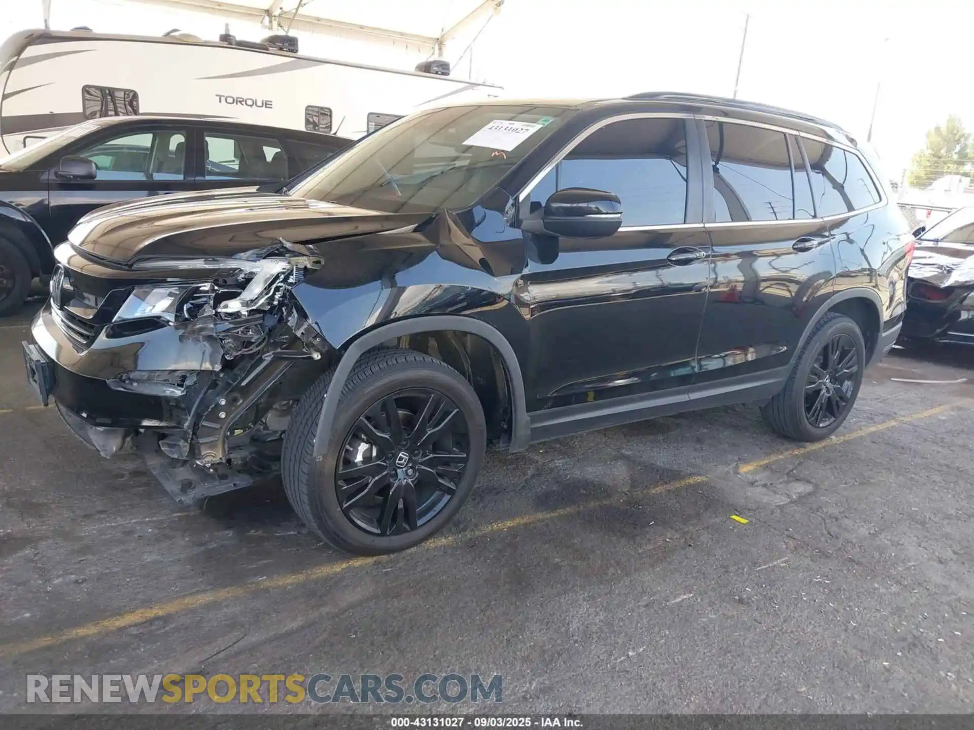 2 Photograph of a damaged car 5FNYF6H29NB090493 HONDA PILOT 2022