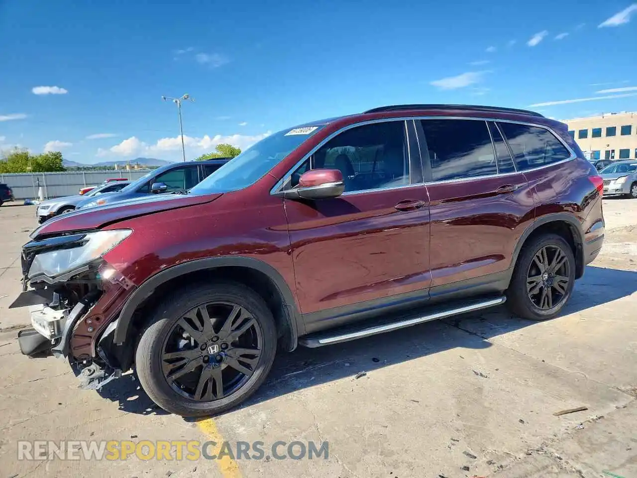 1 Photograph of a damaged car 5FNYF6H2XNB031503 HONDA PILOT 2022