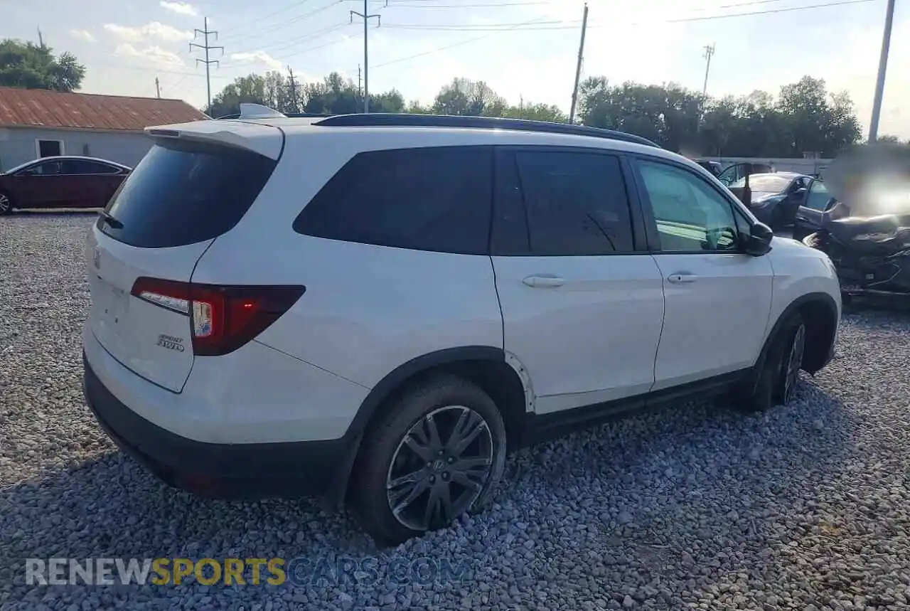 3 Photograph of a damaged car 5FNYF6H30NB098703 HONDA PILOT 2022