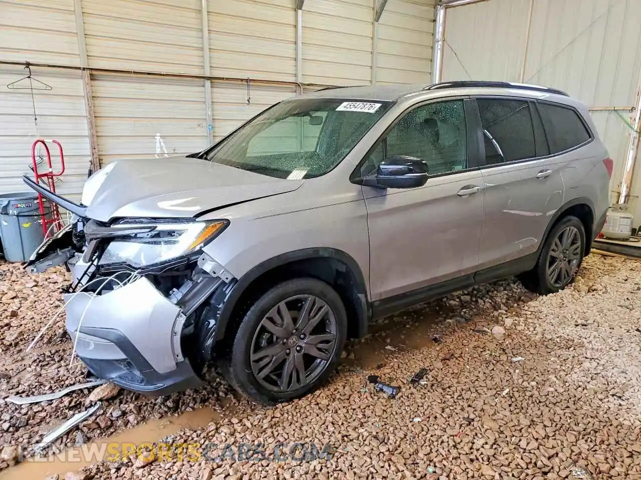 1 Photograph of a damaged car 5FNYF6H32NB078792 HONDA PILOT 2022