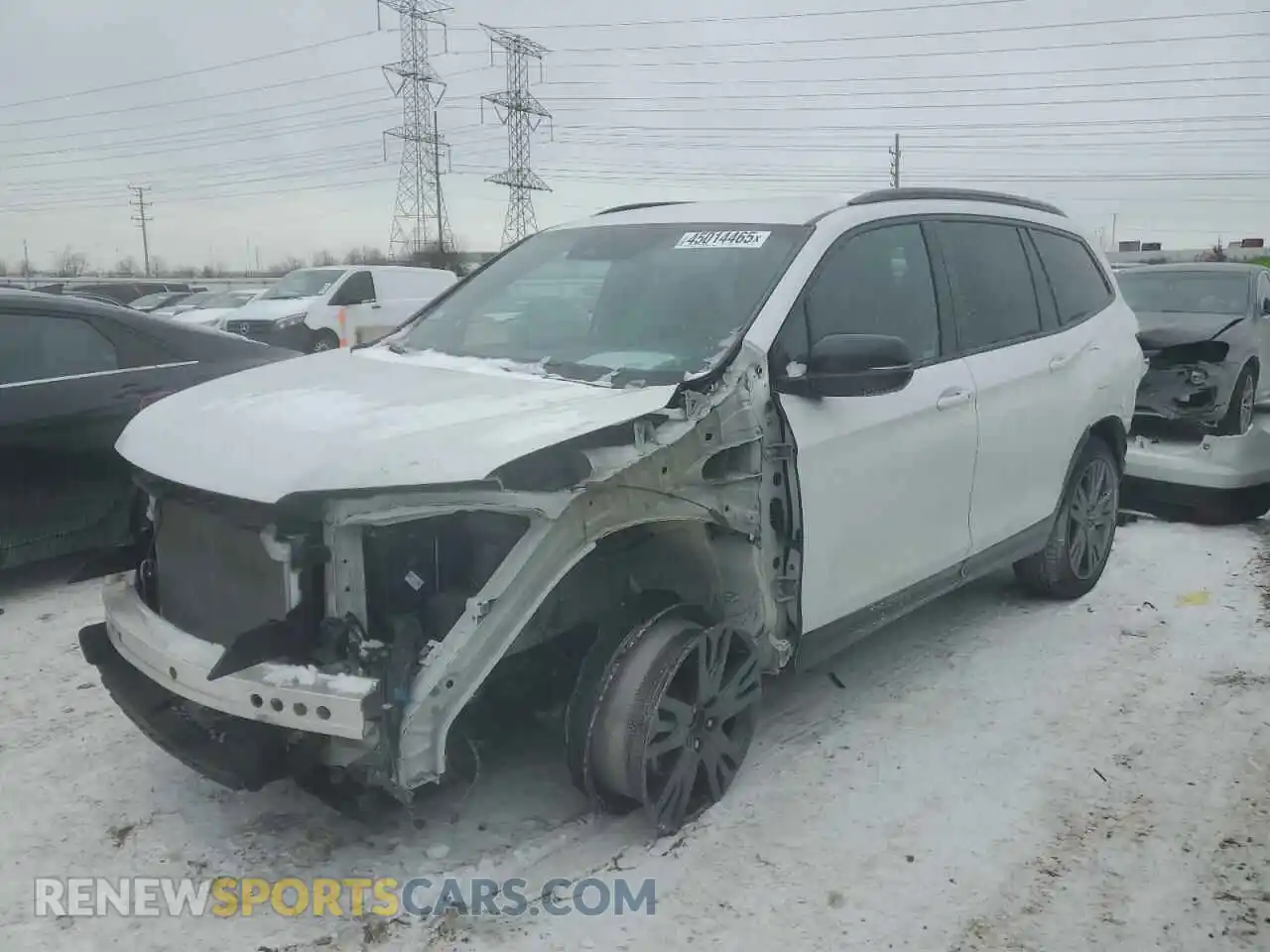 1 Photograph of a damaged car 5FNYF6H32NB080221 HONDA PILOT 2022