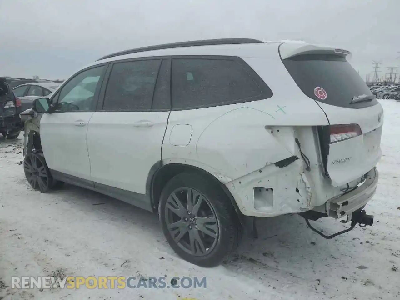 2 Photograph of a damaged car 5FNYF6H32NB080221 HONDA PILOT 2022