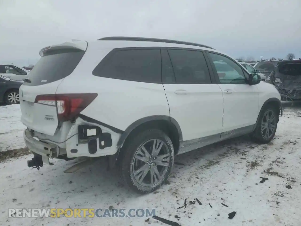 3 Photograph of a damaged car 5FNYF6H32NB080221 HONDA PILOT 2022