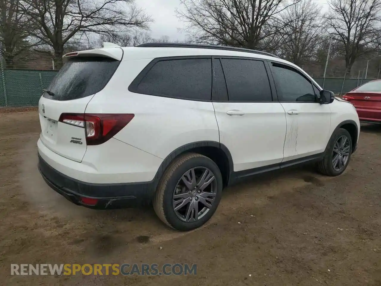 3 Photograph of a damaged car 5FNYF6H32NB092272 HONDA PILOT 2022