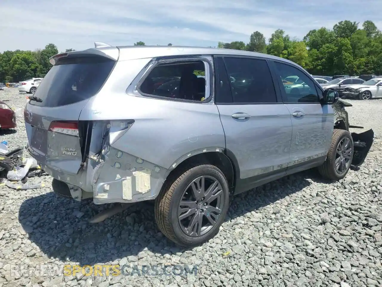 3 Photograph of a damaged car 5FNYF6H34NB078809 HONDA PILOT 2022