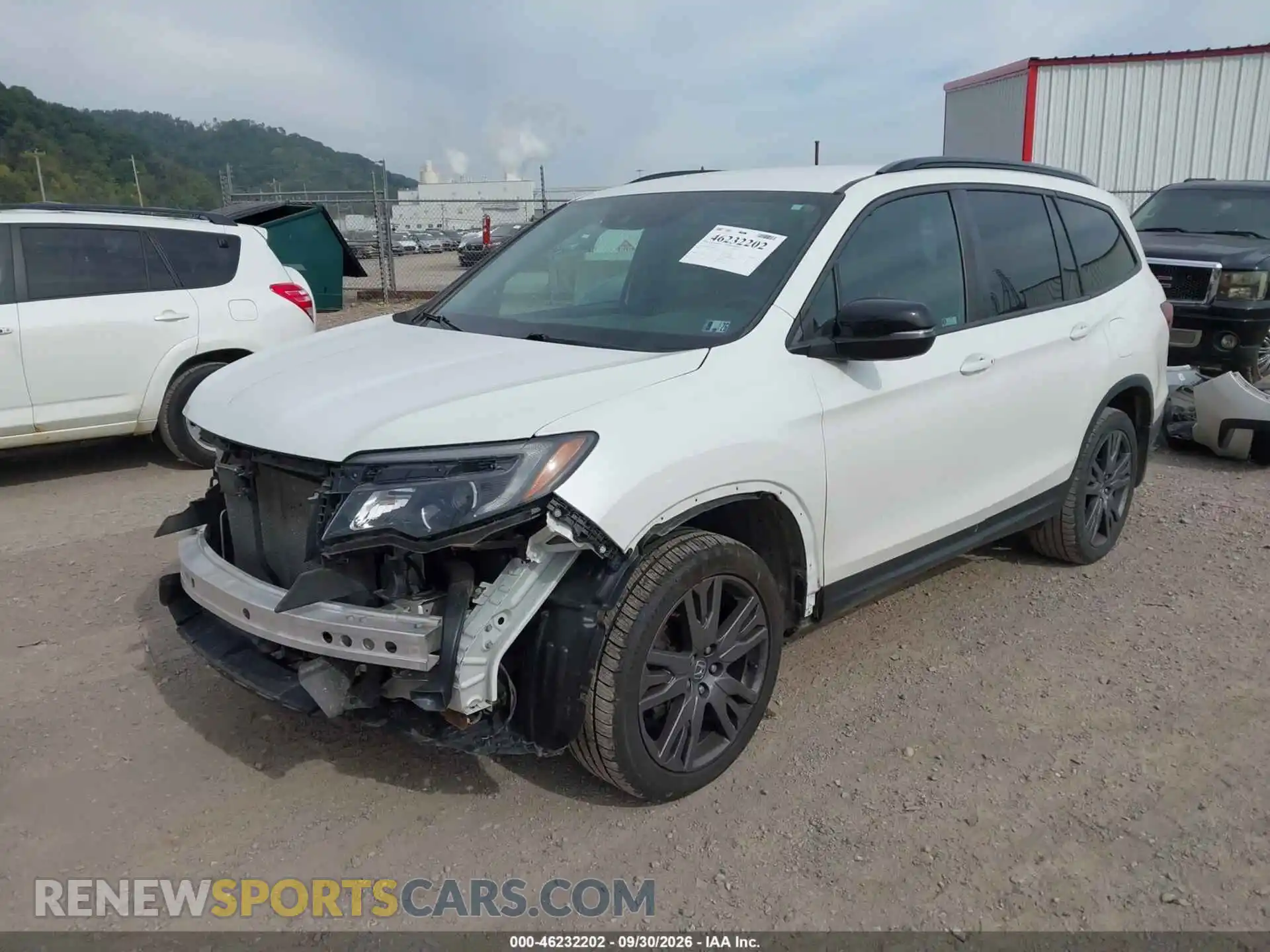 2 Photograph of a damaged car 5FNYF6H35NB059525 HONDA PILOT 2022