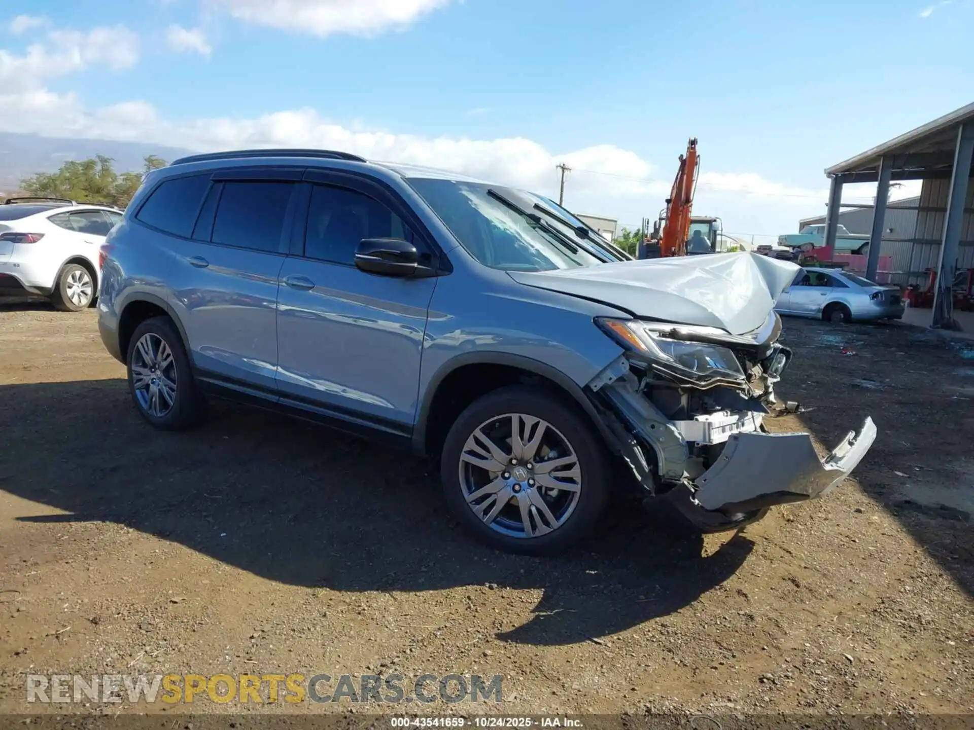 1 Photograph of a damaged car 5FNYF6H35NB084084 HONDA PILOT 2022