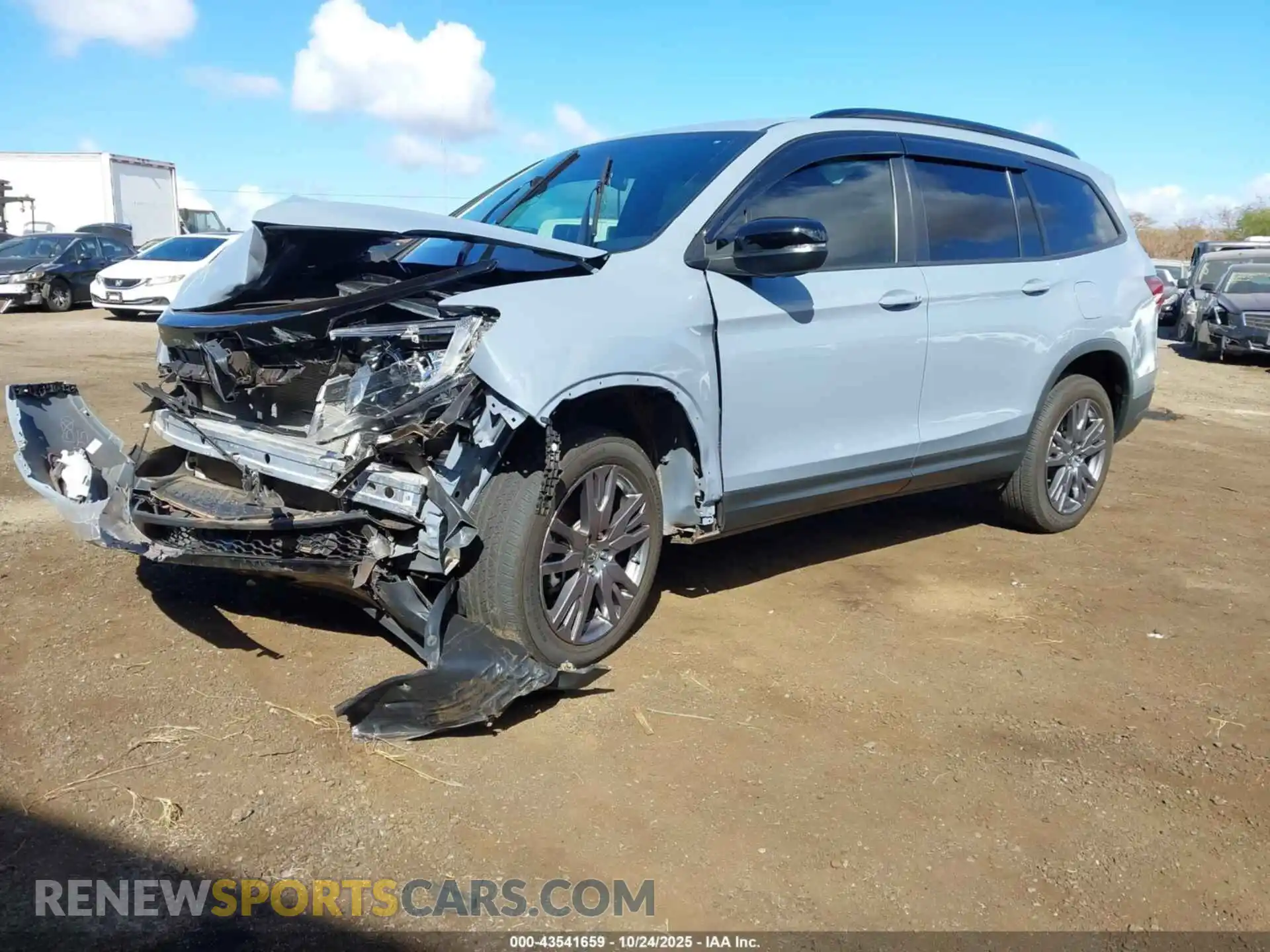 2 Photograph of a damaged car 5FNYF6H35NB084084 HONDA PILOT 2022
