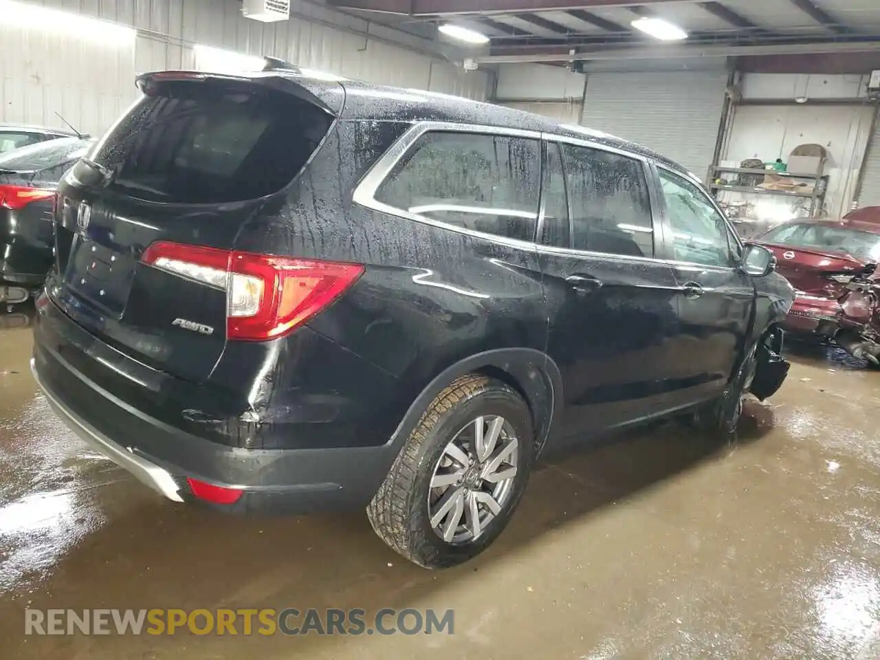 3 Photograph of a damaged car 5FNYF6H50NB018334 HONDA PILOT 2022