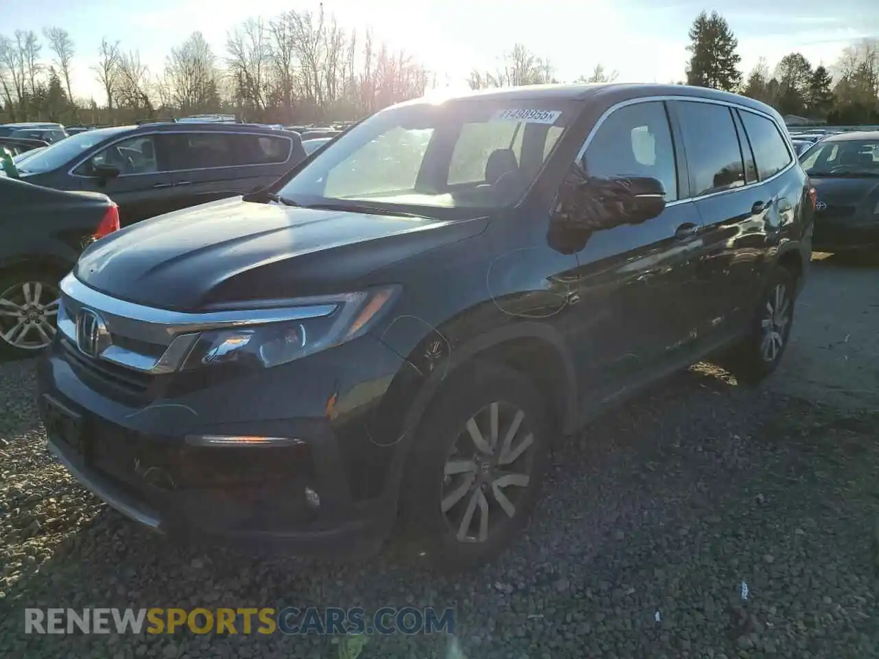 1 Photograph of a damaged car 5FNYF6H53NB093576 HONDA PILOT 2022