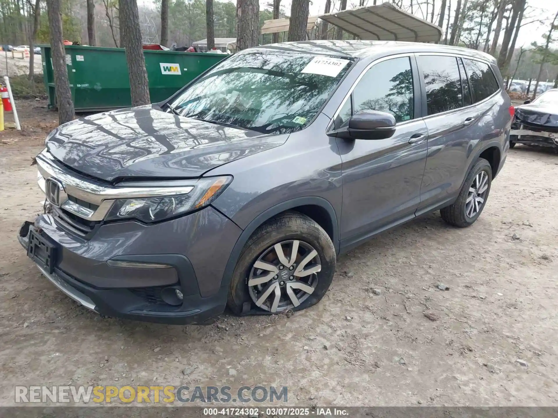 2 Photograph of a damaged car 5FNYF6H54NB009670 HONDA PILOT 2022
