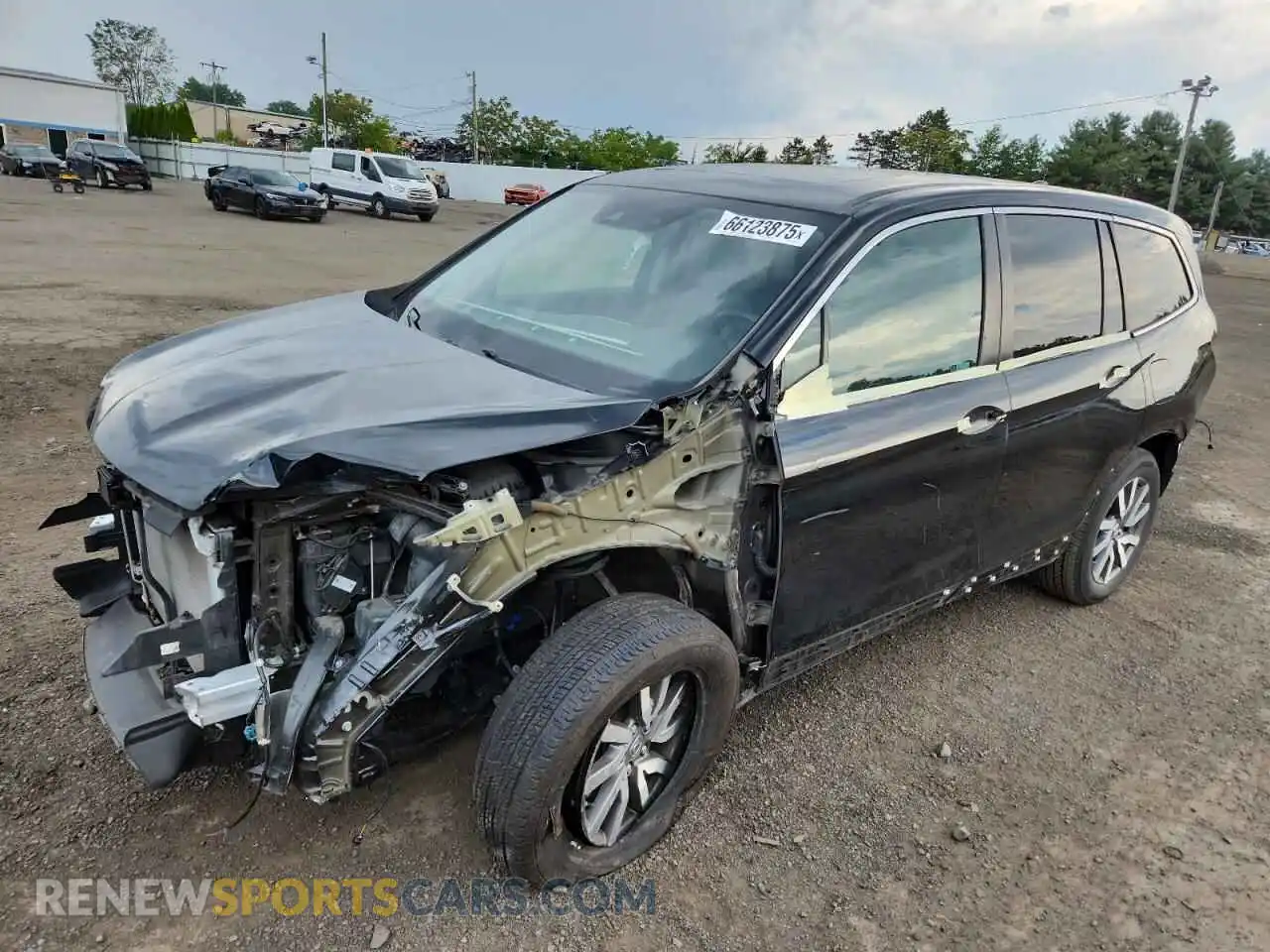 1 Photograph of a damaged car 5FNYF6H55NB018278 HONDA PILOT 2022