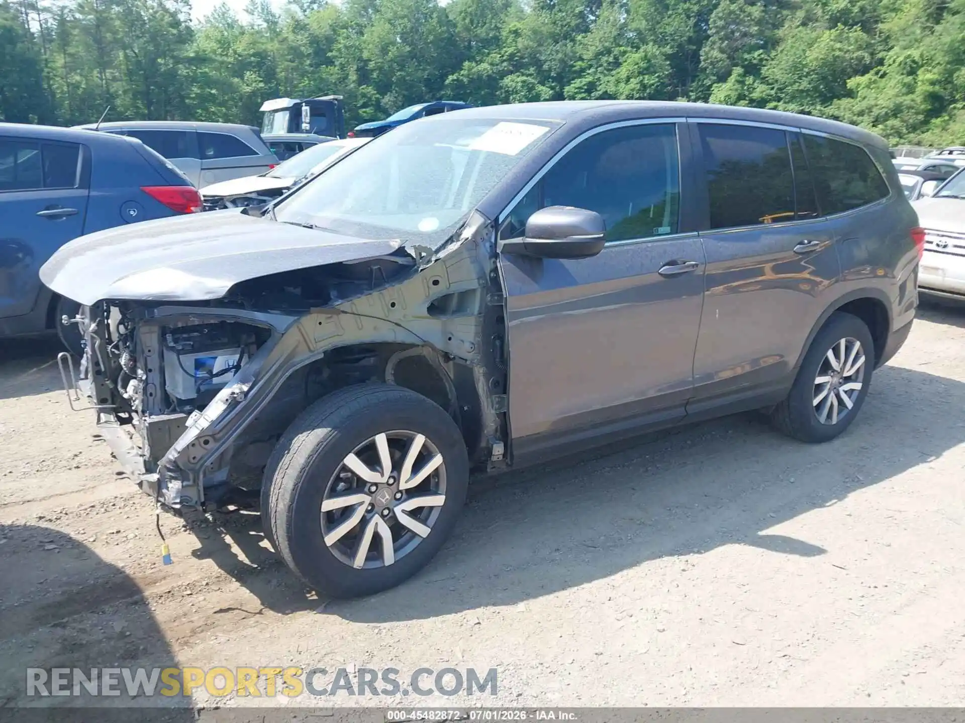 2 Photograph of a damaged car 5FNYF6H55NB033640 HONDA PILOT 2022