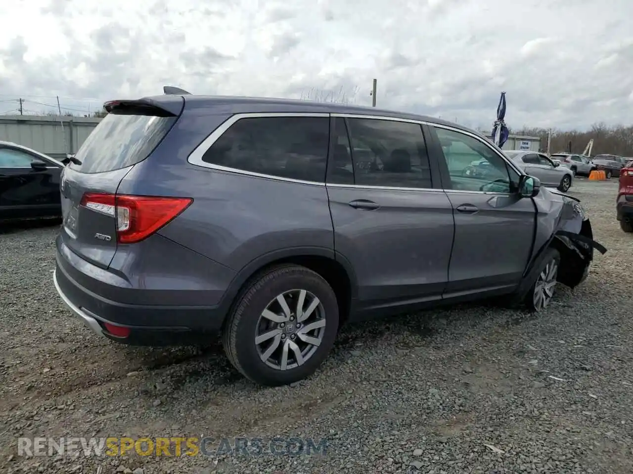 3 Photograph of a damaged car 5FNYF6H5XNB036016 HONDA PILOT 2022
