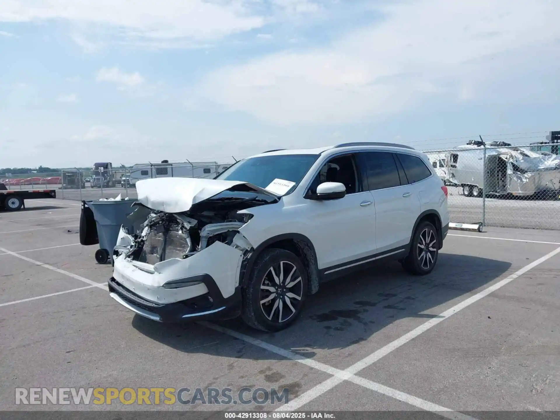 2 Photograph of a damaged car 5FNYF6H62NB078544 HONDA PILOT 2022