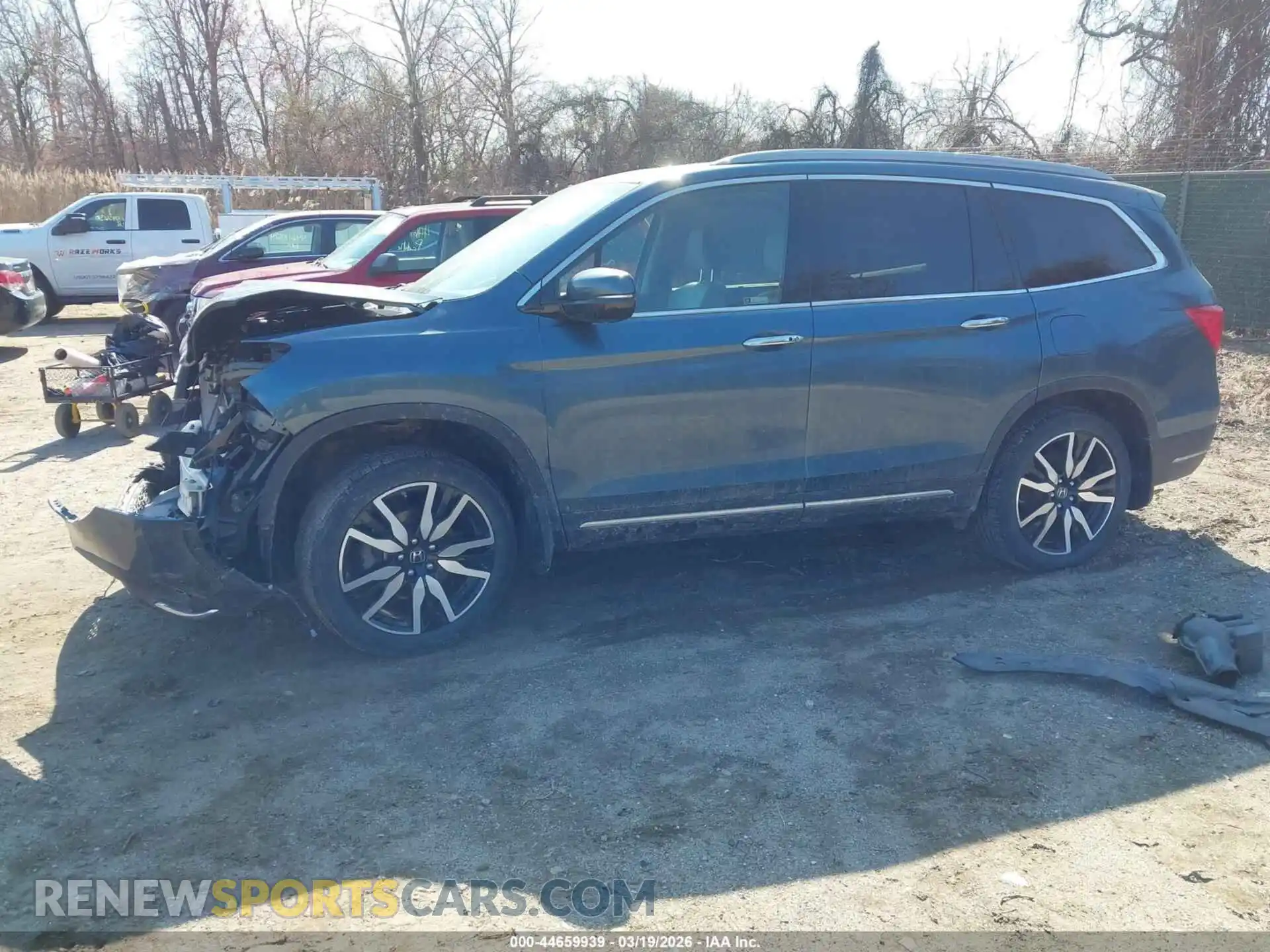 2 Photograph of a damaged car 5FNYF6H64NB019494 HONDA PILOT 2022