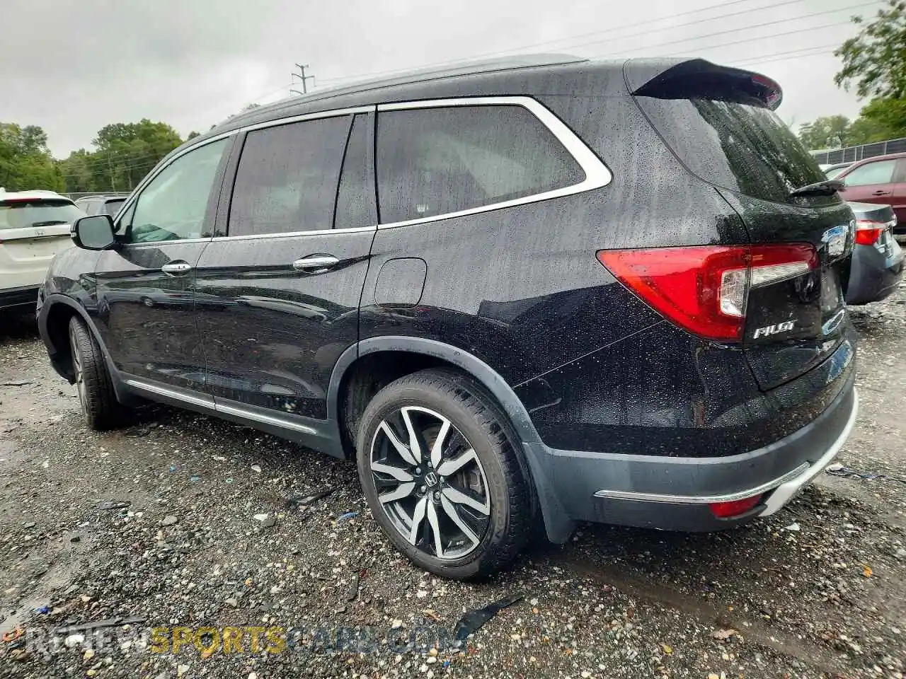 2 fotografías del automóvil dañado 5FNYF6H64NB019849 HONDA PILOT 2022