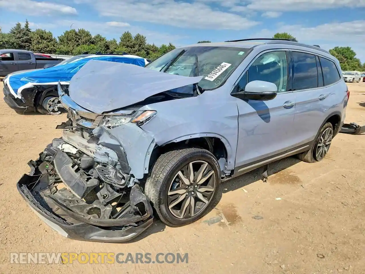 1 Photograph of a damaged car 5FNYF6H65NB047109 HONDA PILOT 2022