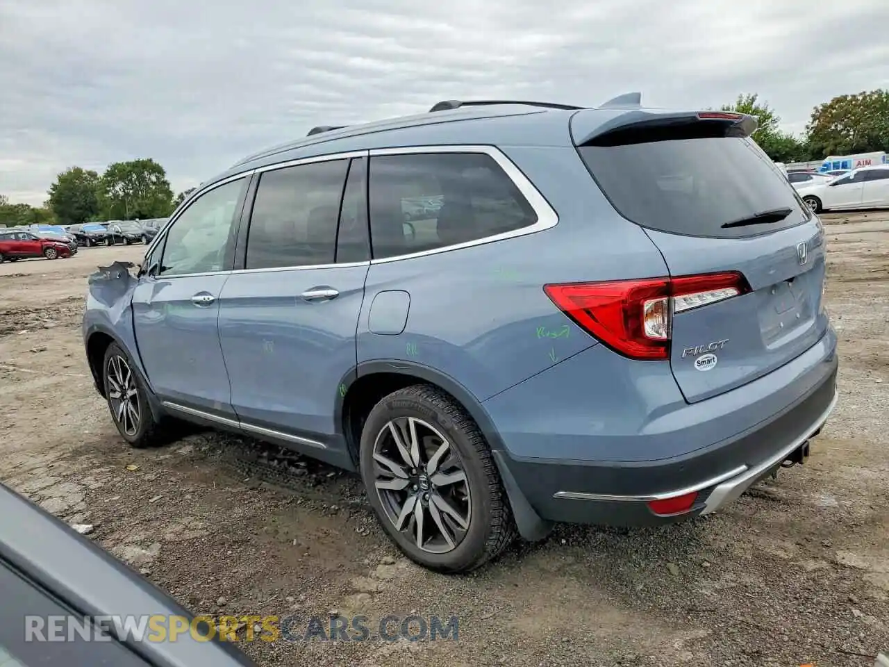 2 Photograph of a damaged car 5FNYF6H68NB055415 HONDA PILOT 2022