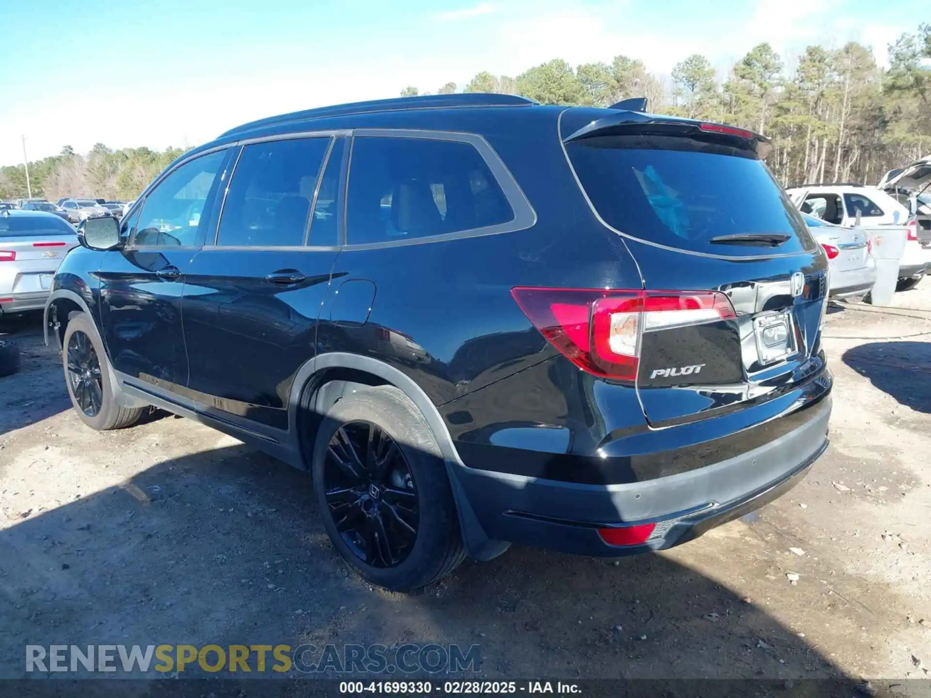 3 fotografías del automóvil dañado 5FNYF6H73NB006907 HONDA PILOT 2022
