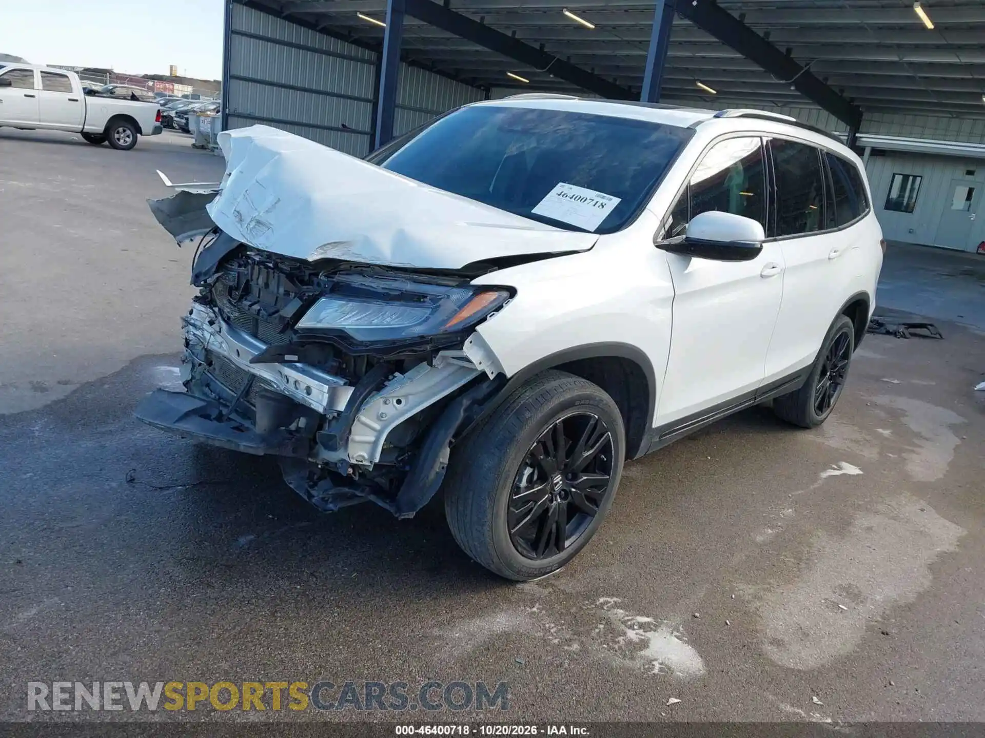 2 fotografías del automóvil dañado 5FNYF6H76NB008067 HONDA PILOT 2022