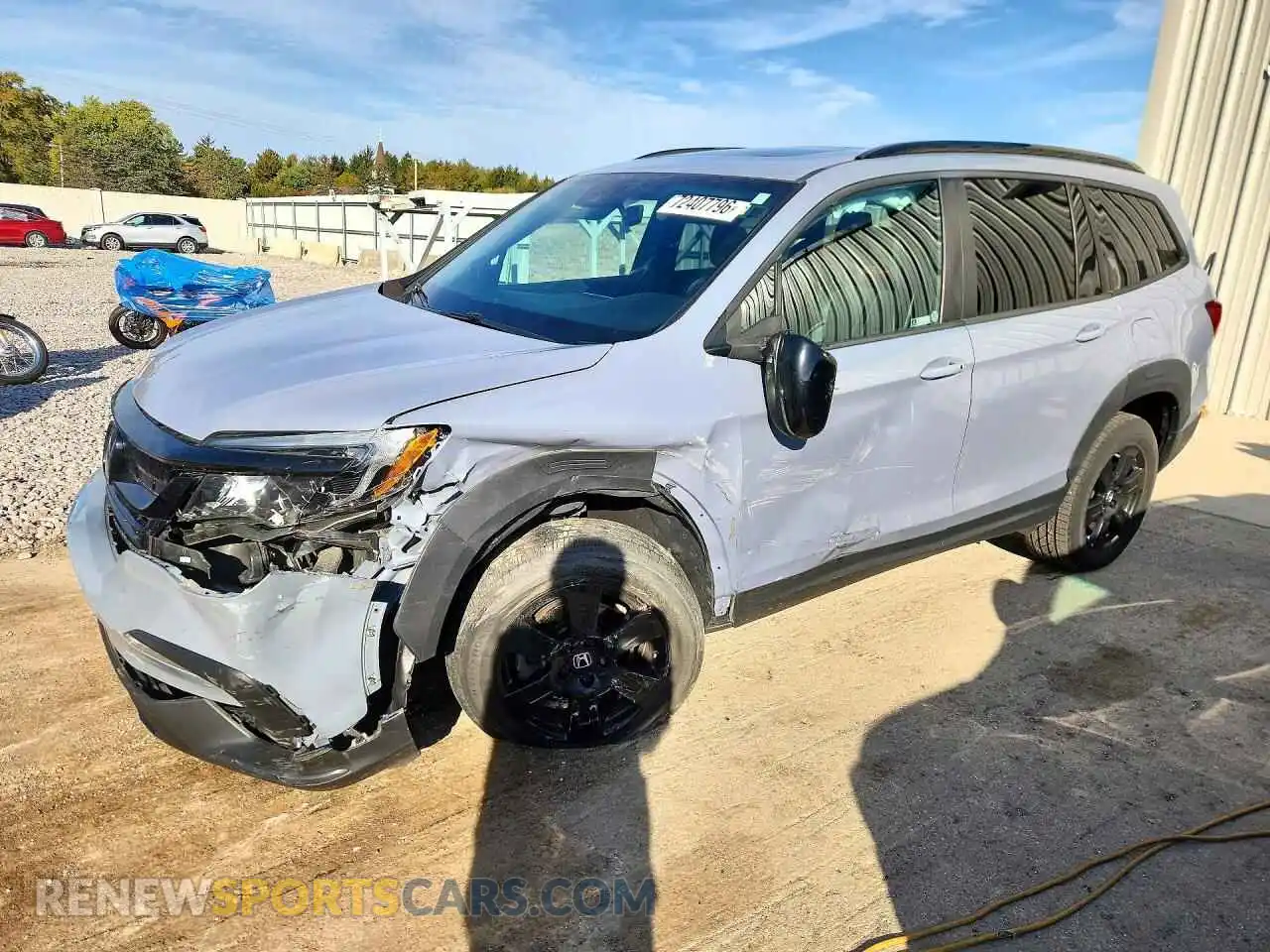 1 Photograph of a damaged car 5FNYF6H83NB048633 HONDA PILOT 2022