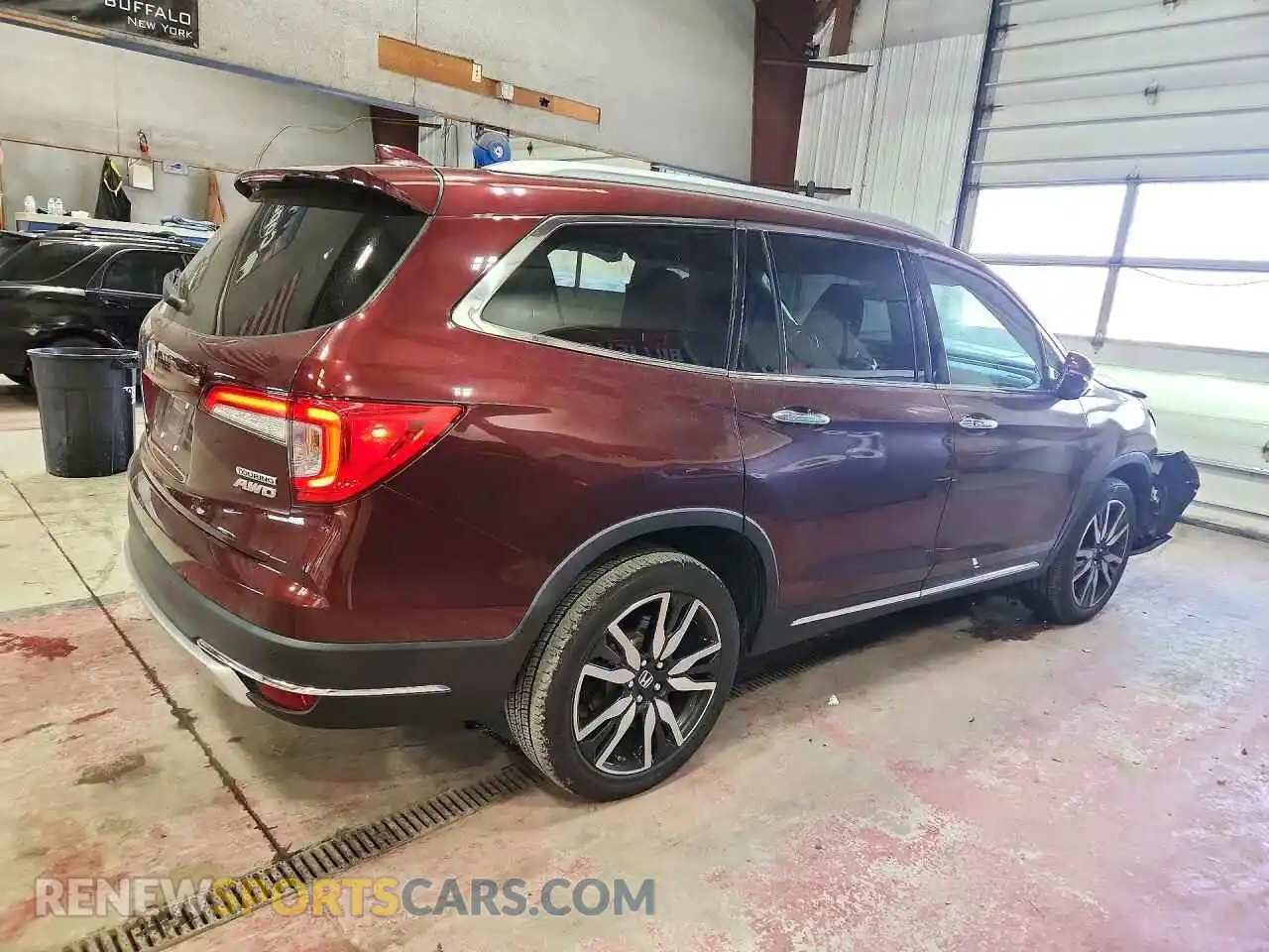 3 fotografías del automóvil dañado 5FNYF6H91NB000153 HONDA PILOT 2022