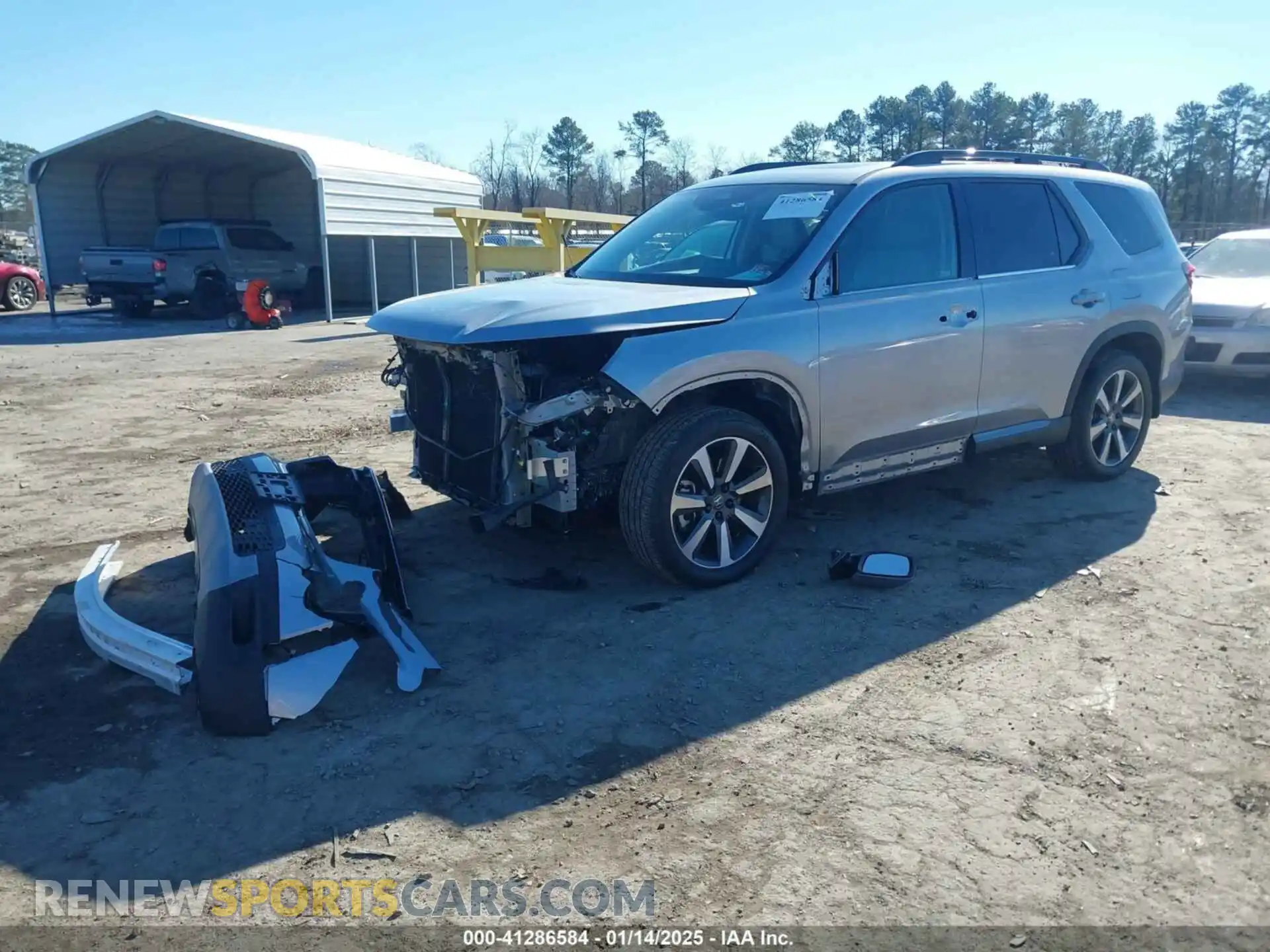 2 Photograph of a damaged car 5FNYG1H75PB008841 HONDA PILOT 2023