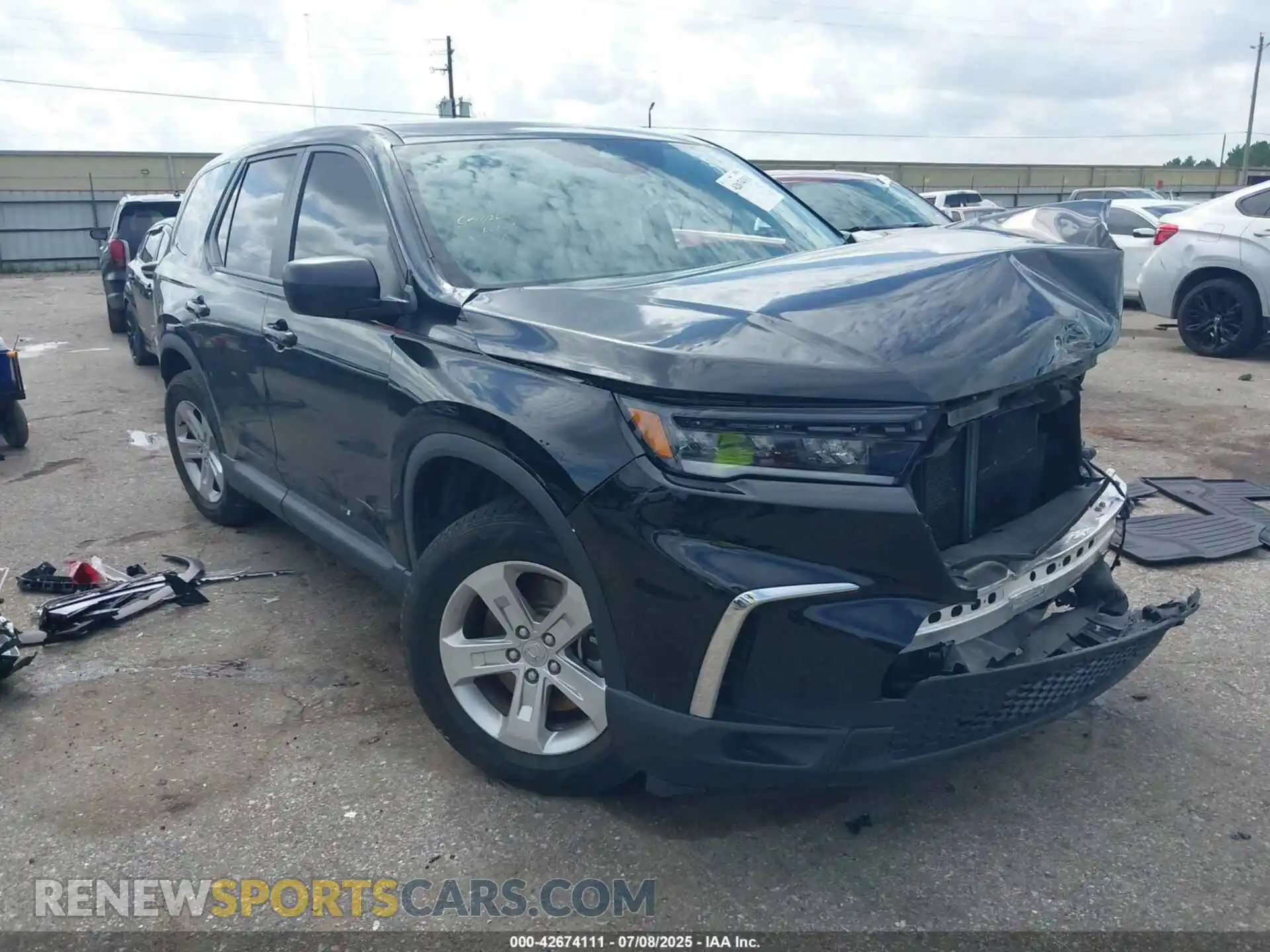 1 Photograph of a damaged car 5FNYG2H21PB009625 HONDA PILOT 2023