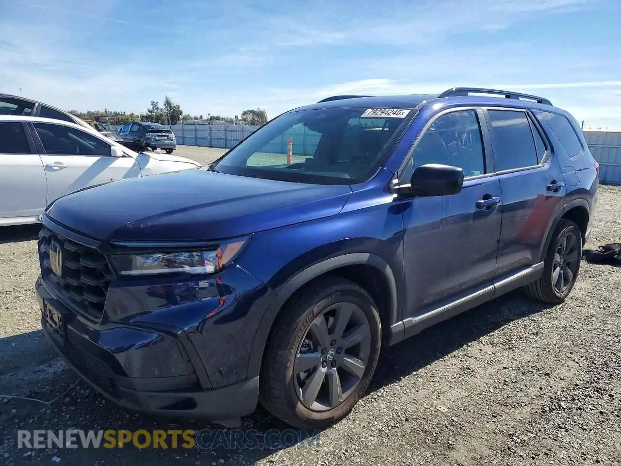 1 Photograph of a damaged car 5FNYG2H32PB007875 HONDA PILOT 2023