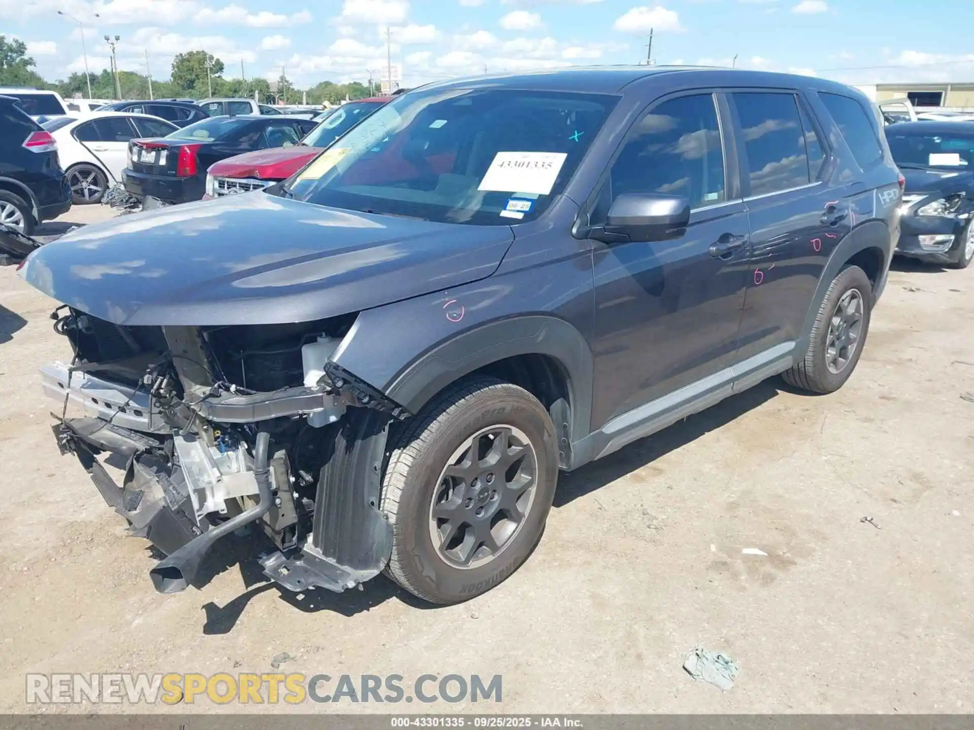 2 Photograph of a damaged car 5FNYG2H46PB007502 HONDA PILOT 2023
