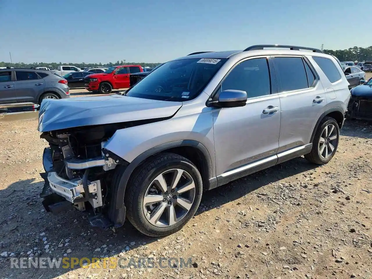 1 Photograph of a damaged car 5FNYG2H75PB009767 HONDA PILOT 2023