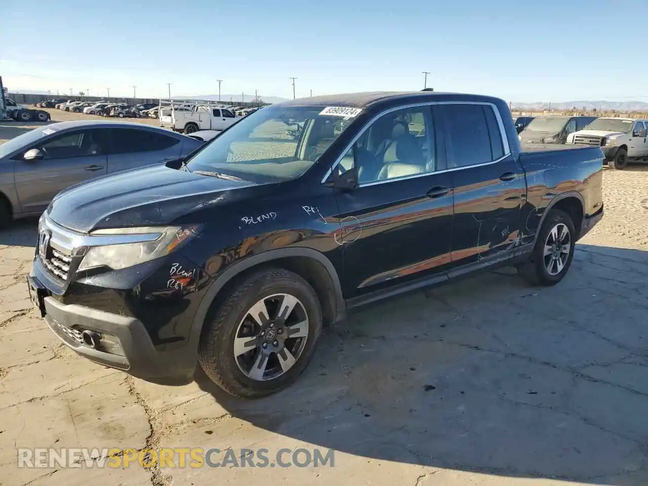 1 Photograph of a damaged car 5FPYK2F55KB000356 HONDA RIDGELINE 2019