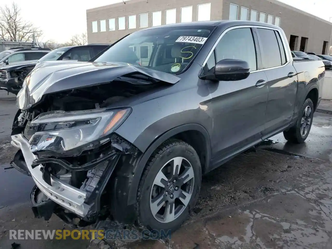 1 Photograph of a damaged car 5FPYK3F53KB042790 HONDA RIDGELINE 2019
