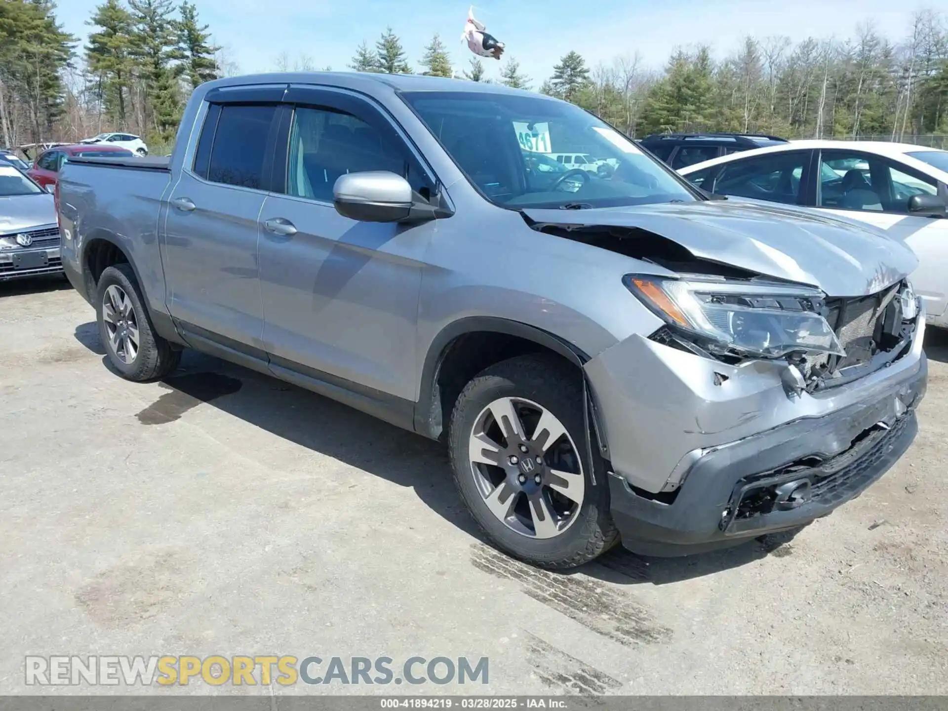 1 Photograph of a damaged car 5FPYK3F58KB040744 HONDA RIDGELINE 2019