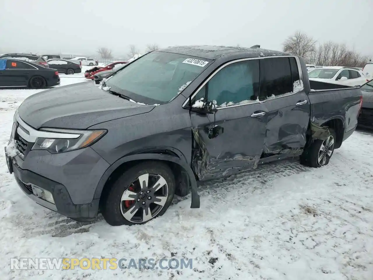 1 Photograph of a damaged car 5FPYK3F79KB504903 HONDA RIDGELINE 2019
