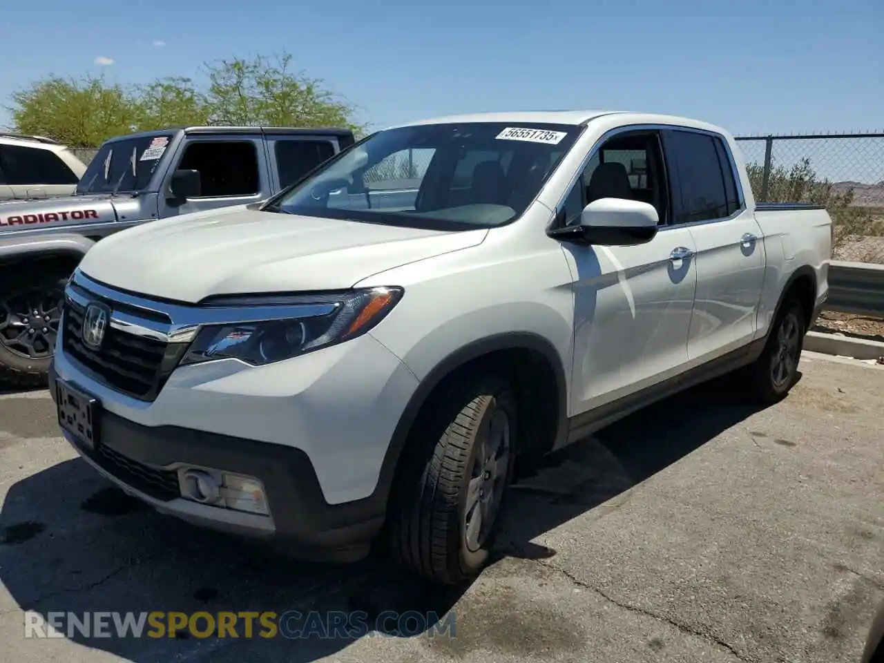 1 Photograph of a damaged car 5FPYK3F79LB011109 HONDA RIDGELINE 2020