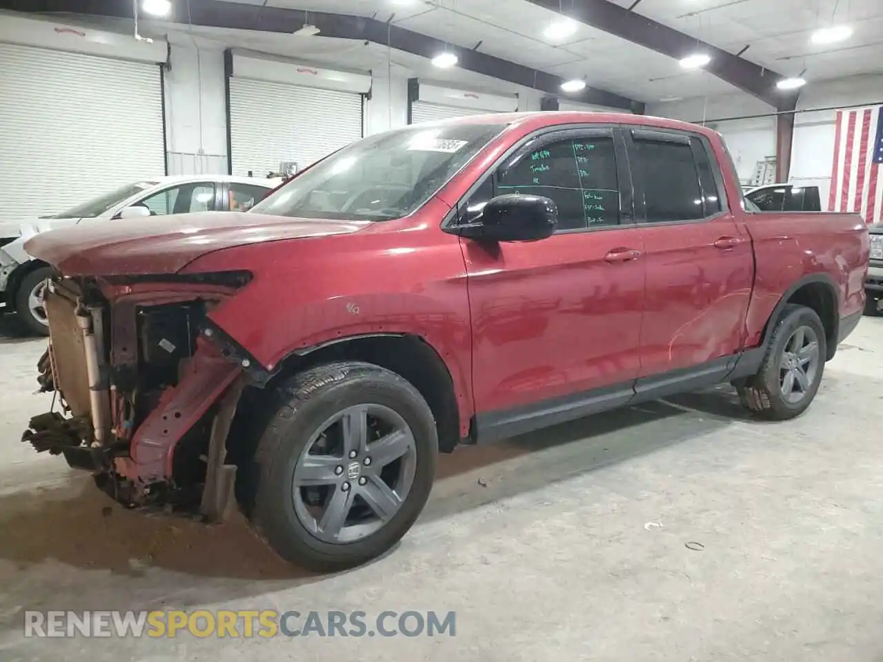 1 Photograph of a damaged car 5FPYK3F10MB021380 HONDA RIDGELINE 2021