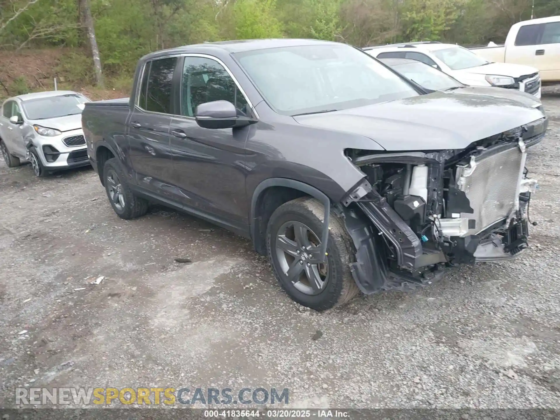 1 Photograph of a damaged car 5FPYK3F54MB014659 HONDA RIDGELINE 2021