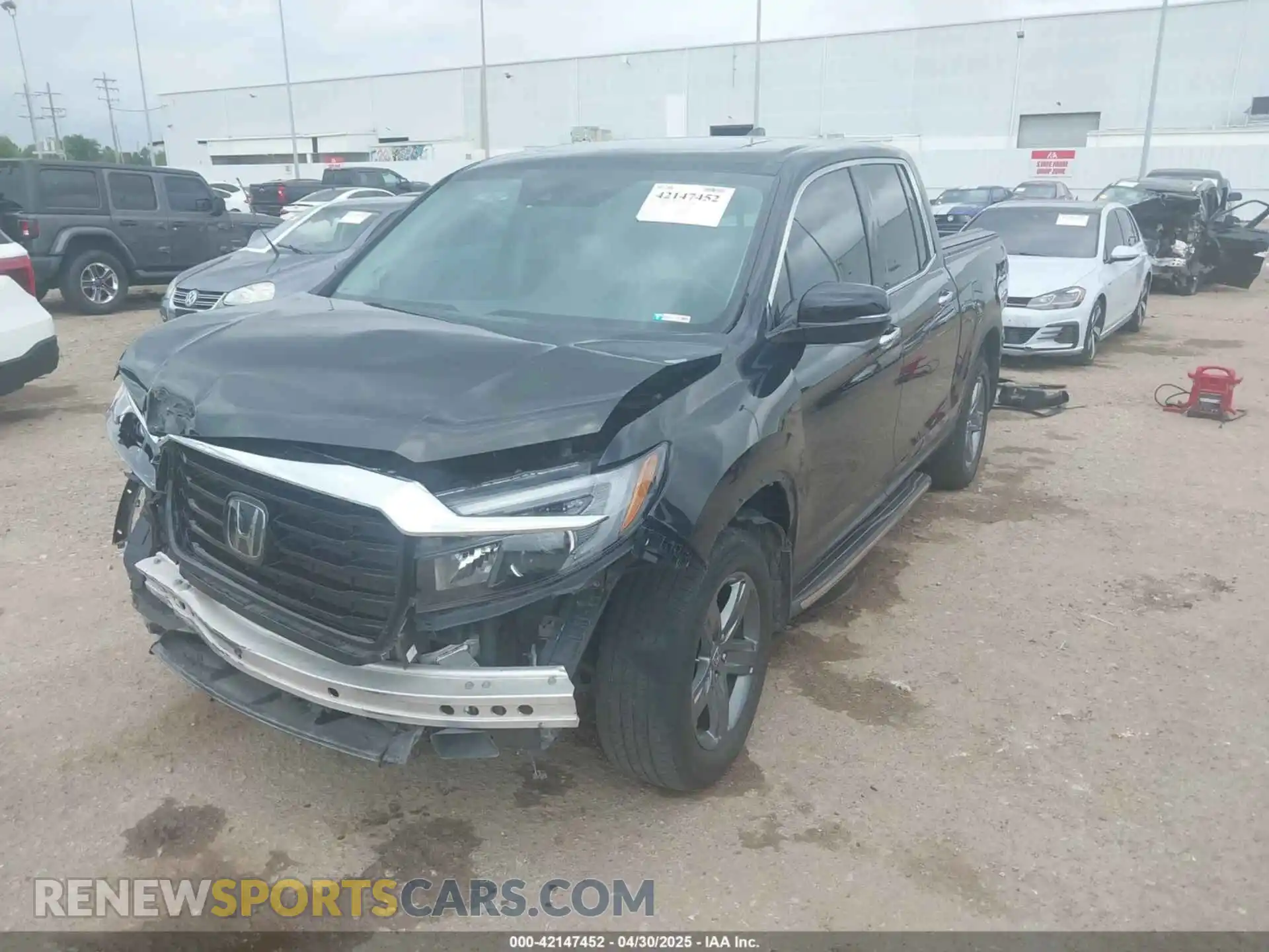 2 Photograph of a damaged car 5FPYK3F71MB018153 HONDA RIDGELINE 2021