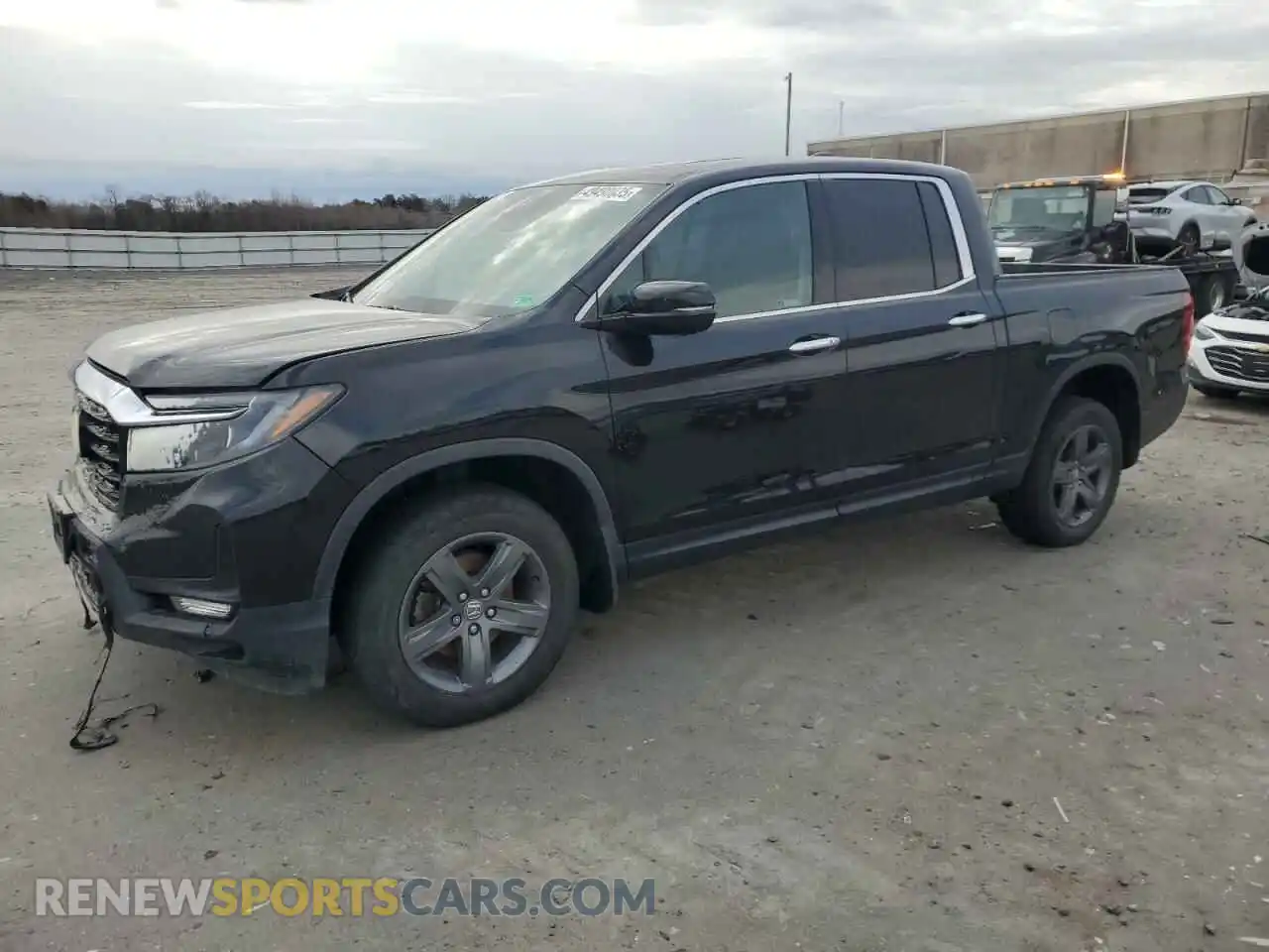 1 Photograph of a damaged car 5FPYK3F74MB027672 HONDA RIDGELINE 2021