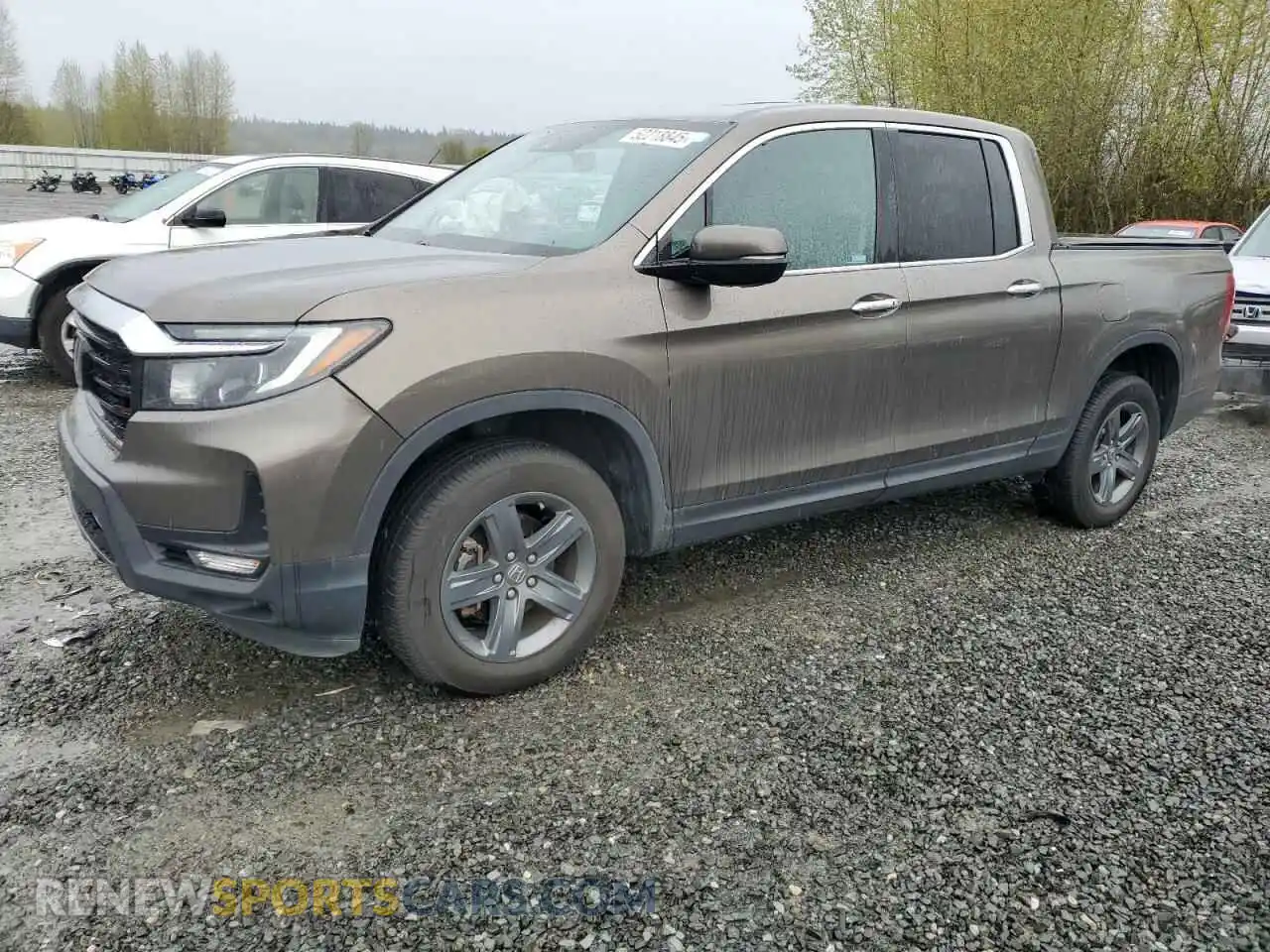 1 Photograph of a damaged car 5FPYK3F78MB016027 HONDA RIDGELINE 2021